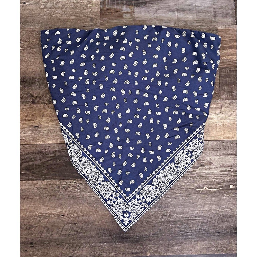 Wild Fable Women Woven Cotton/Polyester Paisley Tie Bandana Tube Top Size L